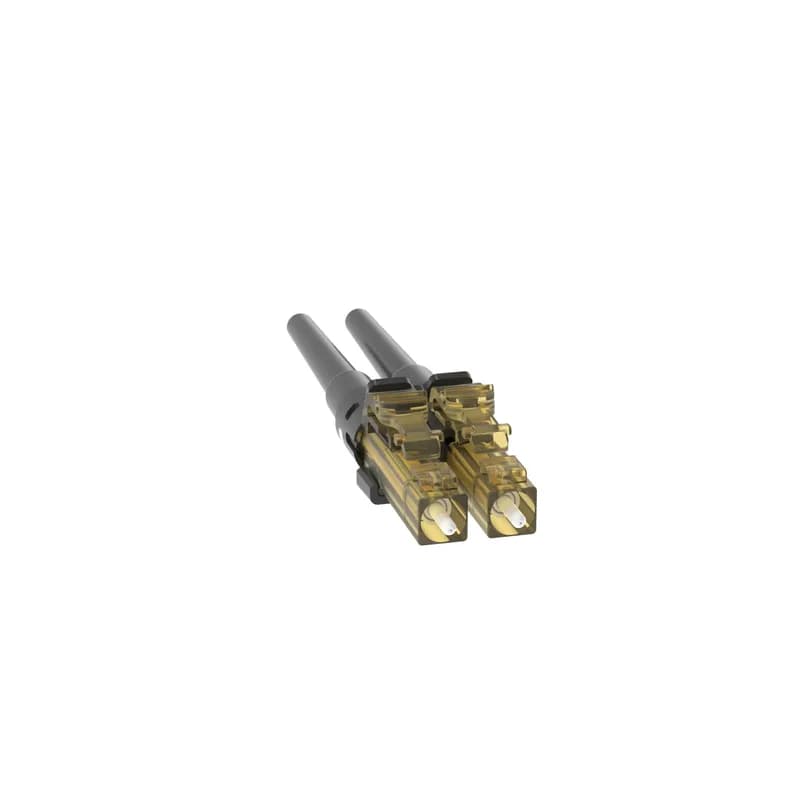 The OptiCam LC Fiber Optic Connector is a multimode 50/125?m OM2 duplex fiber connector, intended for 900-micron tight-buffered fiber installation. Field termination can be done in about two minutes using the OptiCam 2 Termination Tool. The pre-polished fiber endface eliminates time-consuming field polishing, reducing installation costs. The LC connector has a natural-colored body with a black-colored backbone and 900?m boot.