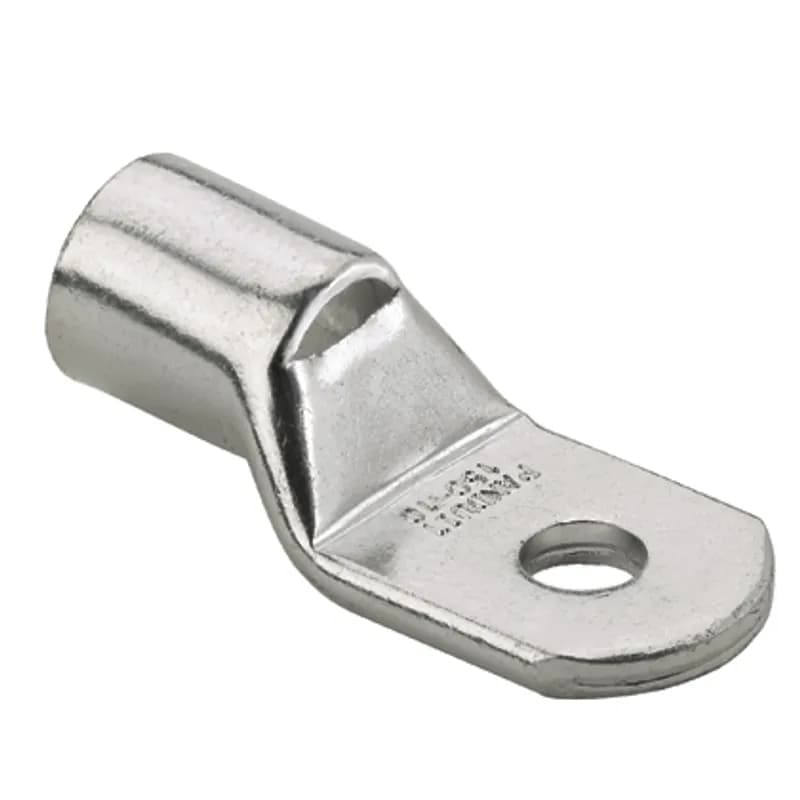 One-hole, metric conductor, standard barrel with window lug, 120mm wire, M16 stud hole.