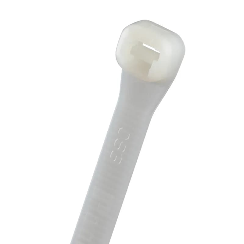 Super-Grip Cable Ties are designed with high strength and flexibility to tightly grip bundles and resist lateral movement despite the rough conditions of MRO and construction environments. Plus, with Nylon 6.6 material, it's ideal for general indoor environments. Intermediate cross section, 6.2in, Tensile Strength: 178, natural, 100pc.