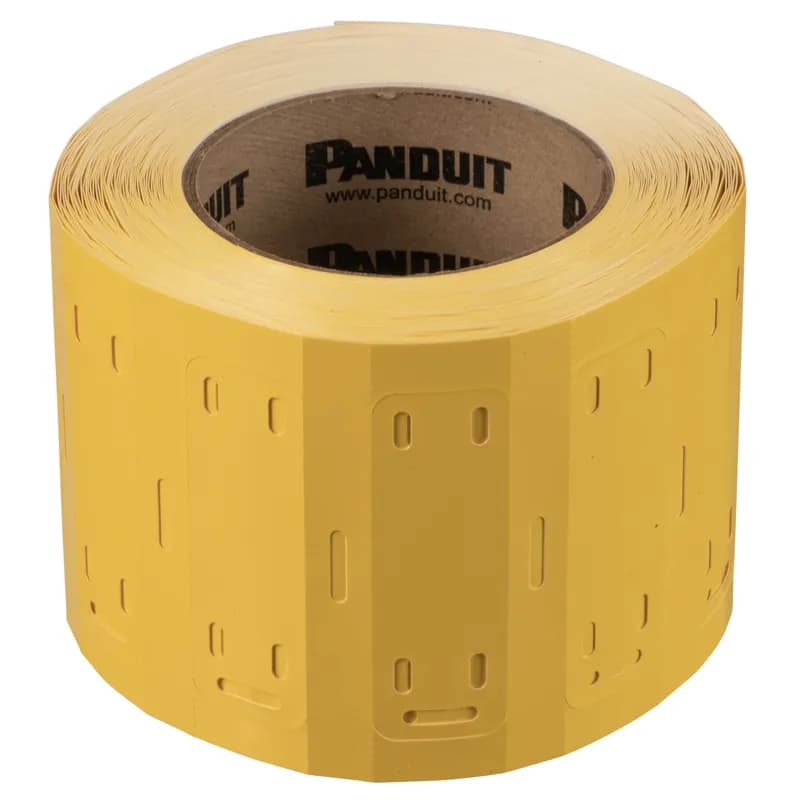 The M300X100Y6T Thermal Transfer Polyester/Polyolefin Non-Adhesive Marker Plate offers crisp, clear legends with superior legibility. The marker plate allows for mounting flexibility, attachable in a horizontal or vertical orientation. Designed for use with Panduit TDP printers. Compatible with Easy-Mark Plus Labeling Software. Polyester/Polyolefin. 1" x 3" (25.4 mm x 76.2 mm). Color TIA Yellow. 500 labels per roll.