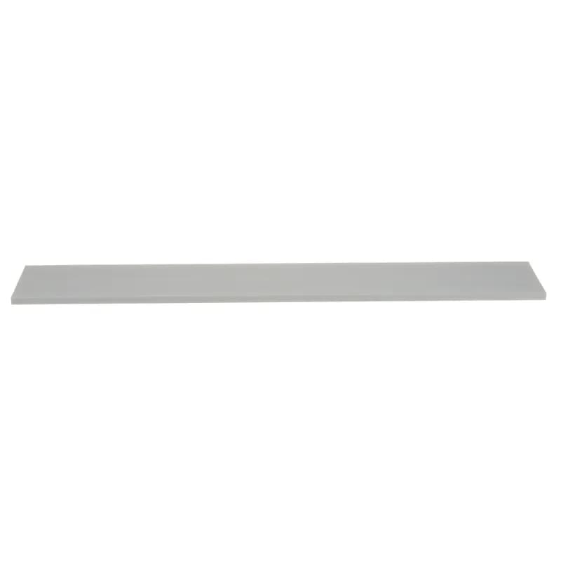The C.75LG6-F PVC Flush Wiring Duct Cover with Protective Film features a temporary protection film that protects duct covers from damage during the installation process. The cover features a non-slip, liner to prevent cover slide. The general-purpose lead-free PVC material is suitable for use in indoor applications. UL 94 flame class of V-0 with a UL recognized continuous-use temperature up to 122 F (50 C). 0.24" x 0.94" (6.1 mm x 23.8 mm) and 6' (1.83 m) long. Color Light Gray.
