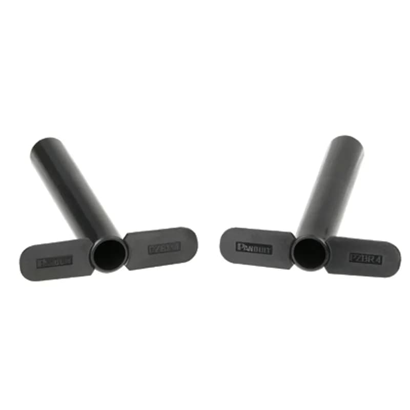 Panduit PZBR4 - The PanZone Cable Bend Radius Post reduces strain on cables when transitioning between horizontal and vertical pathways without taking up any valuable rack space. Black, 2pc + hardware, 4in deep.