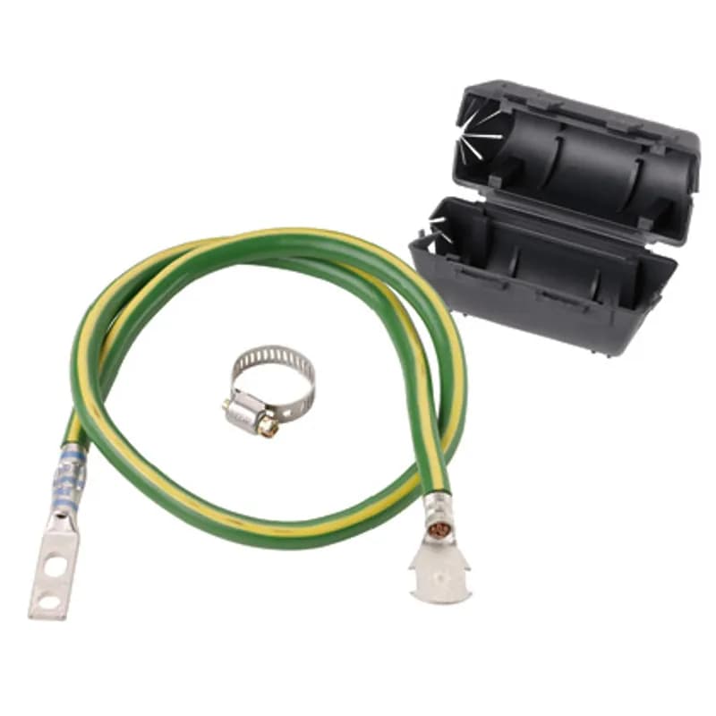 The ACG24K Armored Cable Grounding Kit provides a secure jumper from the main grouding grid to the network rack. The black insulating cover protects and hides the HTAP connection, use with HTCT250-250 and CTAP2/0-2/0 for an aesthetically pleasing work area . The 24" jumper cable assembly is armored and terminated on both ends for ease of installation.