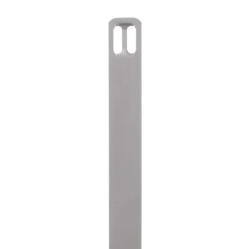 The MMP350W38-M316 Marker Plate provides permanent identification of pipes, valves, cables, and equipment in harsh environments. Designed for use with Panduit Pan-Steel Cable Ties for fast installation at the lowest cost. For on-site marking, use the Metal Indenting Machine (MIM) or Permanent Identification Systems (PES400). 316 Stainless Steel, 3.50"x 0.38"x 0.010" (88.9 mm x 9.7 mm x 0.3 mm). 1000 pieces per box.
