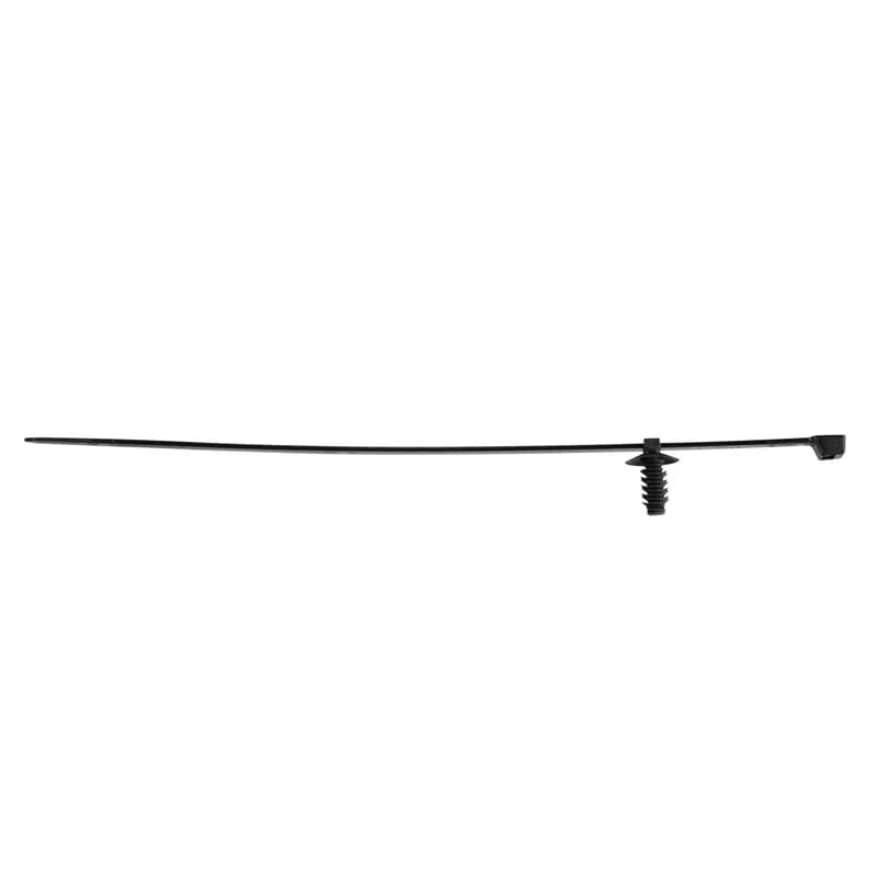 Panduit PUM-925-3H-T30 - The fir tree push mount assembly is black and requires a panel hole diameter of 0.34" to 0.36" (8.8 to 9.3 mm). It is made of heat-stabilized nylon 6.6, which increases mechanical strength, heat and wear resistance, and stiffness. It comes in packages of 200.