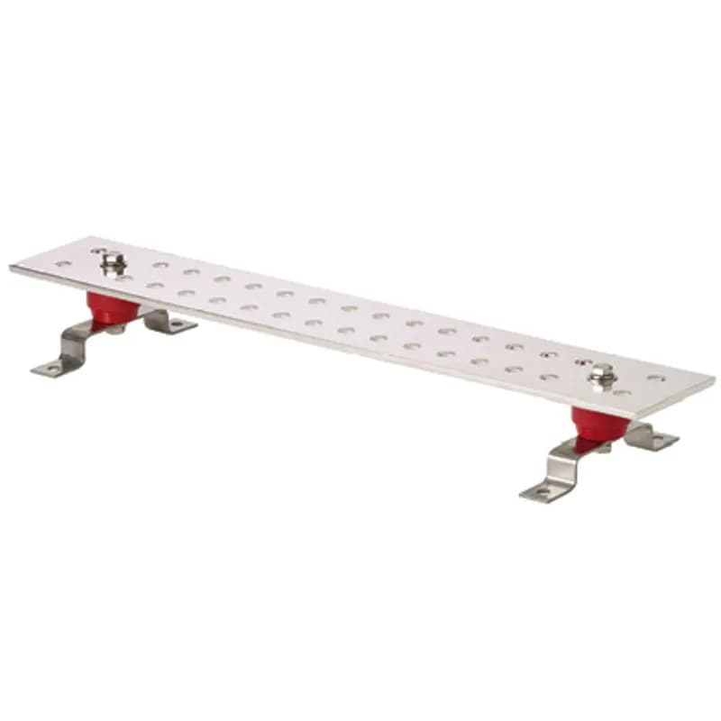 The GB4N0007TPI-1 Grounding Busbar is made of high conductivity copper and tin-plated to inhibit corrosion, comes pre-assembled with brackets and 600V insulators attached for a quick installation.