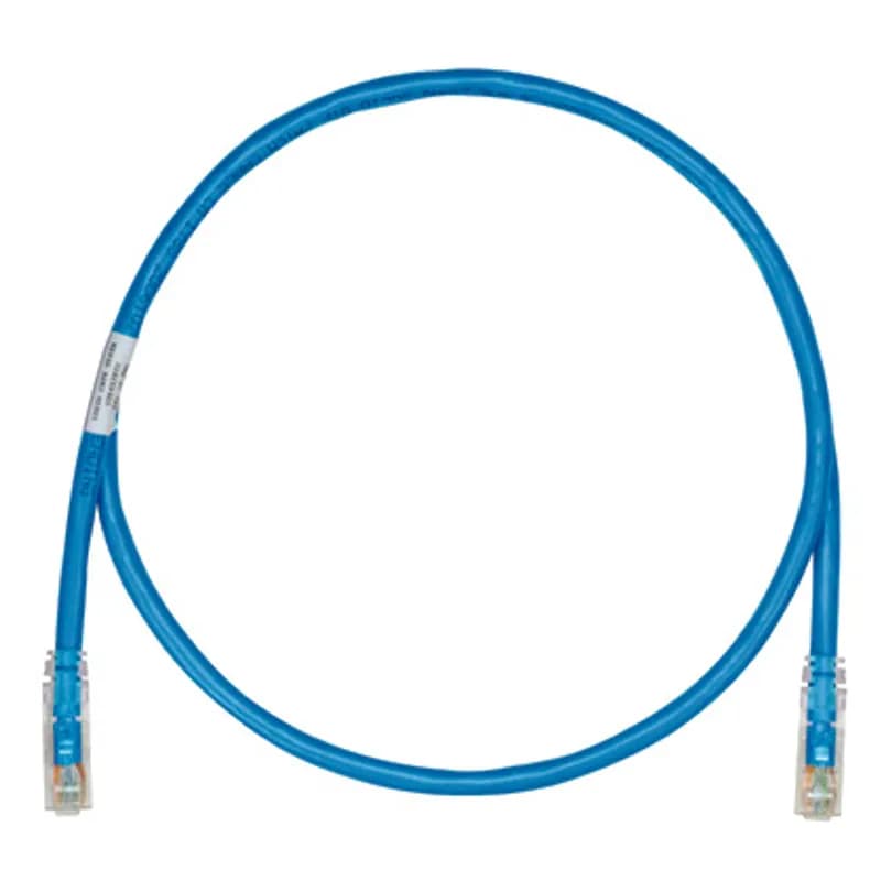 The TX6A 10Gig Keyed Cat 6A UTP Patch Cord is a 14-Foot, Blue cord constructed of 23 AWG, unshielded, twisted pair, stranded, CM cable. It's equipped with a TX6A 10Gig Keyed Modular Plug on one end and a Non-Keyed Modular Plug on the other. Its MaTriX Tape Technology limits alien crosstalk, ensuring 10 Gb/s transmission. Enabled with RapidID, the product has pre-installed barcodes for simple port mapping using RapidID software.