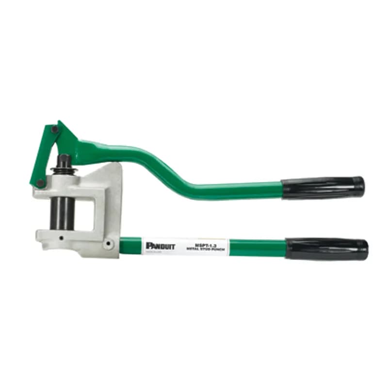 Panduit MSPT-1.3 - Metal stud punch tool with contoured handle for increased leverage.