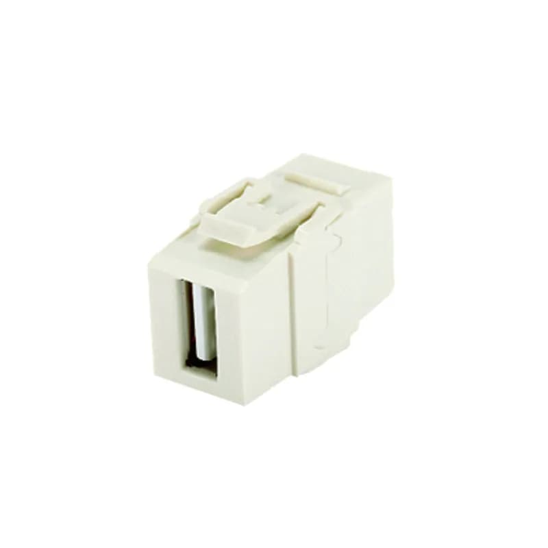 NetKey USB 2.0 female A to female A coupler module. Off White.