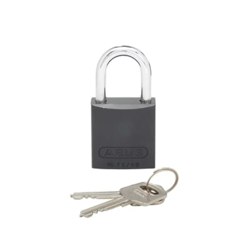 Panduit PSL-7BL - Aluminum body padlock, 1.06" shackle, black.