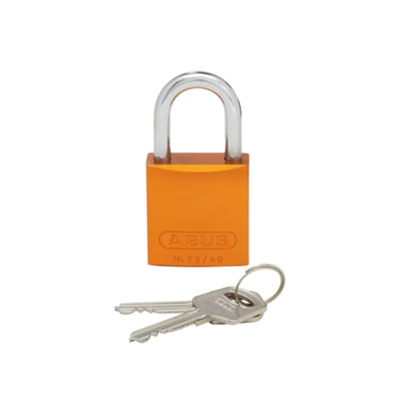 Panduit PSL-7OR - Aluminum body padlock, 1.06" shackle, orange.