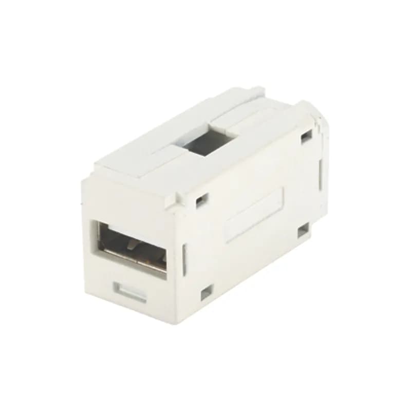 Mini-Com USB 2.0 female A to female A coupler module, Intl Gray.