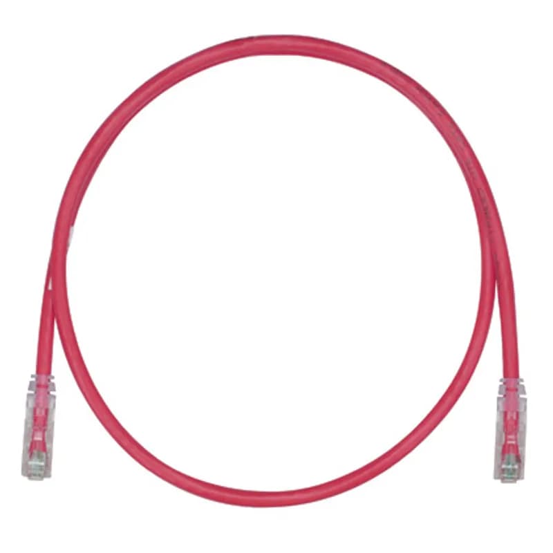 The TX6A 10Gig Keyed Cat 6A UTP Patch Cord is a 10-Meter, Red cord constructed of 23 AWG, unshielded, twisted pair, stranded, CM cable. It's equipped with a TX6A 10Gig Keyed Modular Plug on one end and a Non-Keyed Modular Plug on the other. Its MaTriX Tape Technology limits alien crosstalk, ensuring 10 Gb/s transmission. Enabled with RapidID, the product has pre-installed barcodes for simple port mapping using RapidID software.