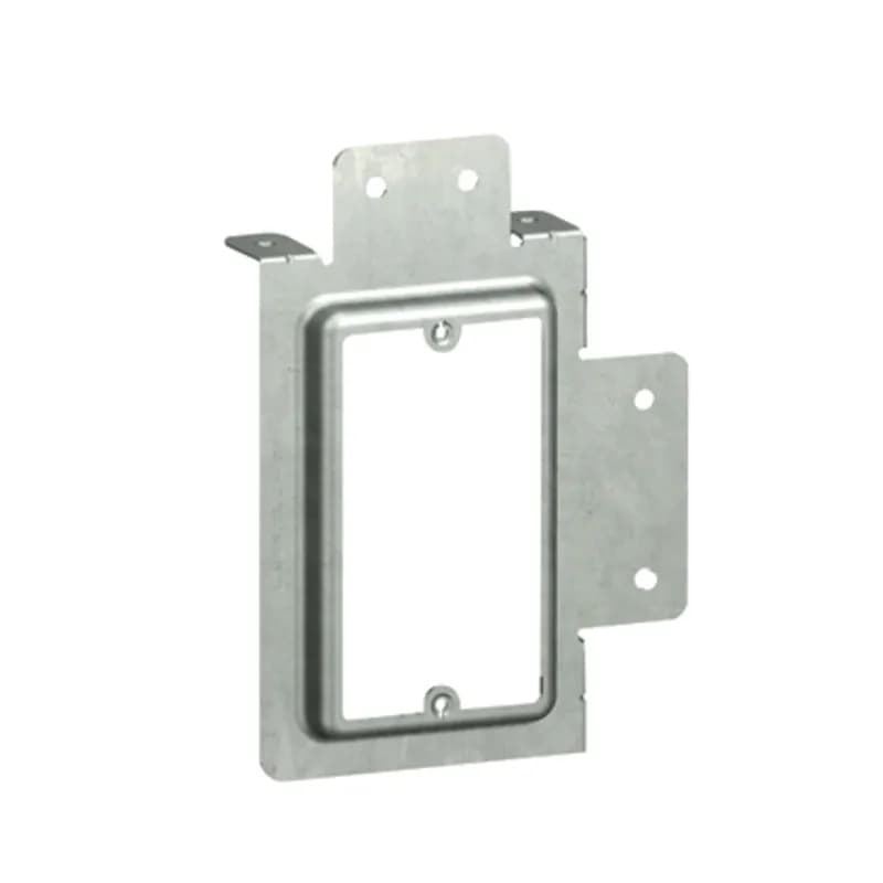 Low voltage integral mounting bracket, single gang stud bracket.