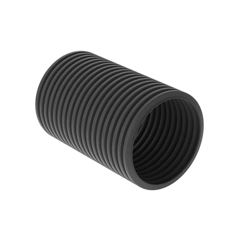 The CLT188N-3C630 Corrugated Loom Slit Wall Tubing protects cables from impact and abrasion. Features a slit for easy installation onto a bundle of wires or a pre-assembled harness assembly, increasing productivity. Hold in place with cable ties and accessories. Suitable for indoor applications. UL94-HB flammability rating and a maximum temperature rating of 230 F (110 C). Heat-Stabilized Nylon 6. Inside diameter 1.87" (47.5mm). Color HS Black. 1 per package.