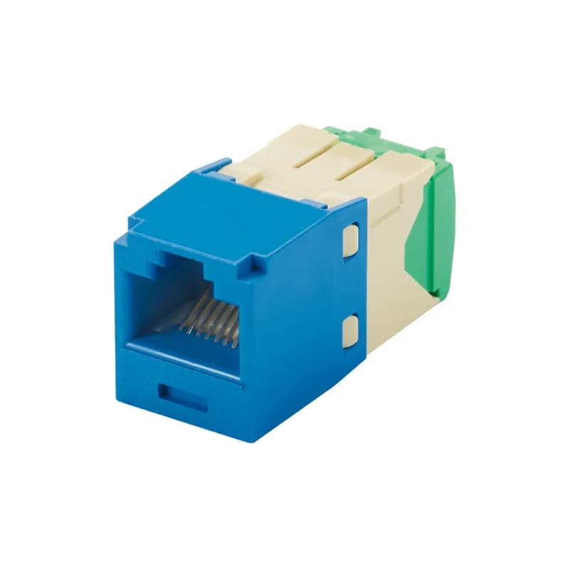 The Mini-Com Cat 6 UTP 28-30 AWG RJ45 TG Jack Module is designed to terminate 4-pair, 28-30 AWG twisted pair cable. Each module is 100% factory tested to exceed industry standard performance requirements. TG style termination eliminates the need for a termination tool. Each jack is individually serialized for traceability and is compatible with Mini-Com Modular Patch Panels and Faceplates.