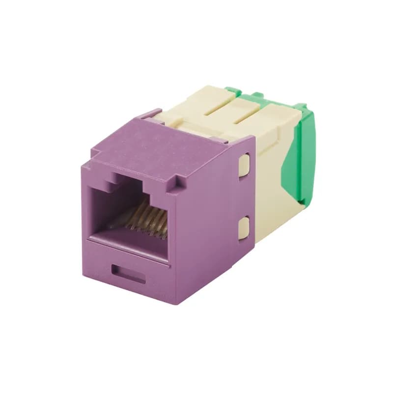 The Mini-Com Cat 6 UTP 28-30 AWG RJ45 TG Jack Module is designed to terminate 4-pair, 28-30 AWG twisted pair cable. Each module is 100% factory tested to exceed industry standard performance requirements. TG style termination eliminates the need for a termination tool. Each jack is individually serialized for traceability and is compatible with Mini-Com Modular Patch Panels and Faceplates.
