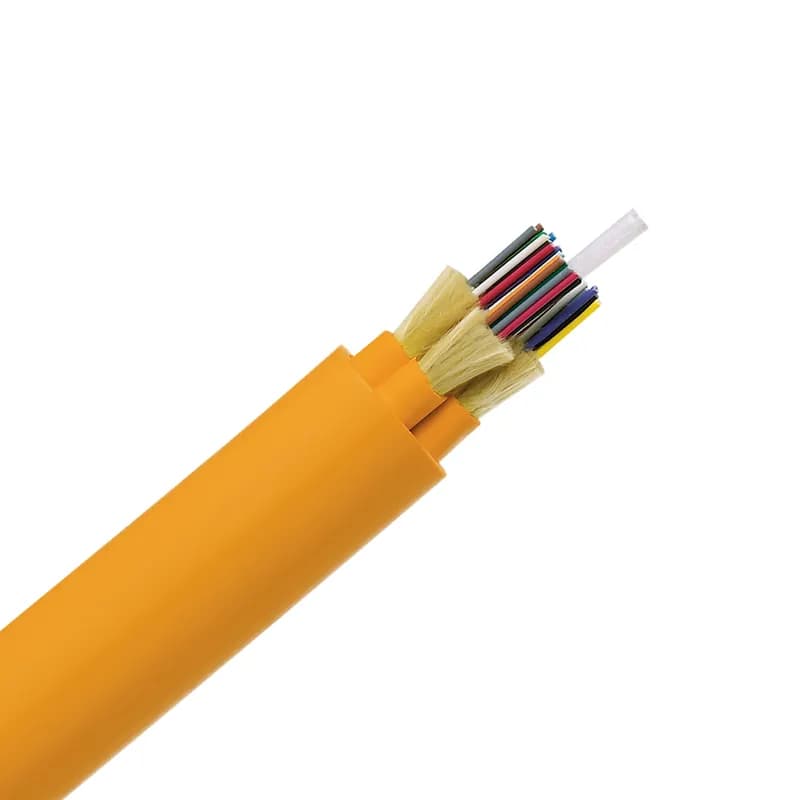 Panduit FSDR948Y - The 48 fiber indoor distribution cable is OS2, Riser (OFNR) rated and features 900um buffered fibers.