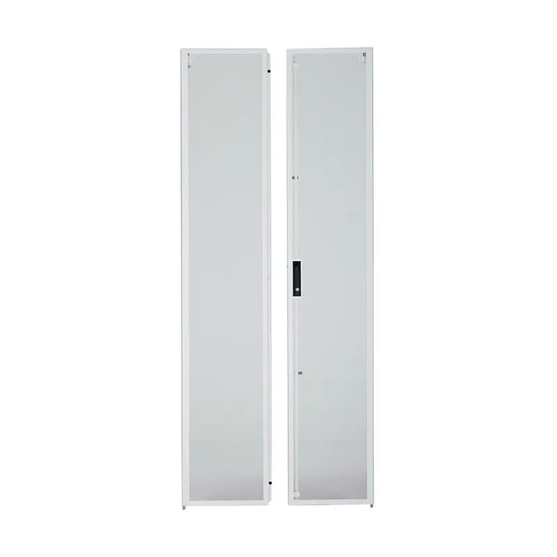 Split doors for 45 RU 700mm wide cabinet. Color: White