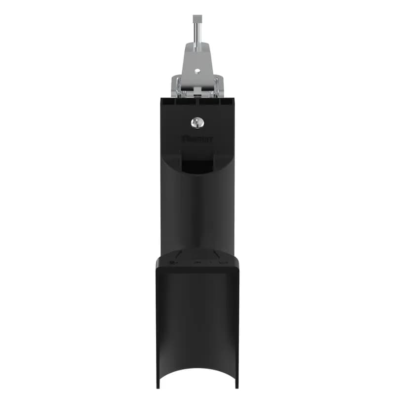StrongHold JP4SBC87RB-X20 J-Pro J hook with Screw-On Beam Clamps have a patented design, featuring complete horizontal and vertical 1" bend radius control as well as 360 degree rotation. This feature prevents pinch points and degradation of cable performance. They are suitable for use in air handling spaces and are UL listed. For use with flanges up to 3/4" (19.1mm) thick and 4.0 (101.6mm) max bundle capacity. Made of Nylon 6.6, are black in color and come in packages of 10.