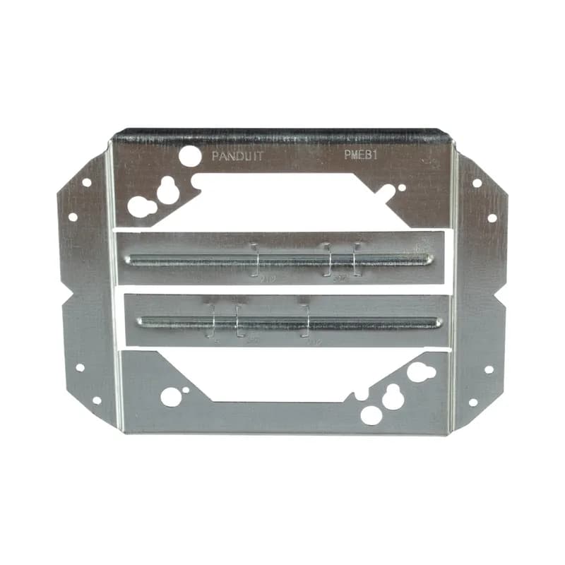 StrongHold PMEB1 Electrical Box Support Brackets allows electrical boxes to be attached to 2.5", 3.5" and 4" studs. Suitable for 4" and 4-11/16" electrical boxes. The support feature reduces box movement in wall. Made of pre-galvanized steel and come in packages of 25.