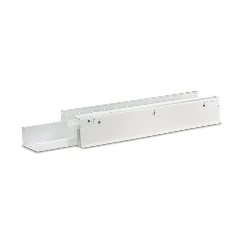 The Net-Contain Universal Aisle Containment Wall Beam. It is 600mm long and is white.