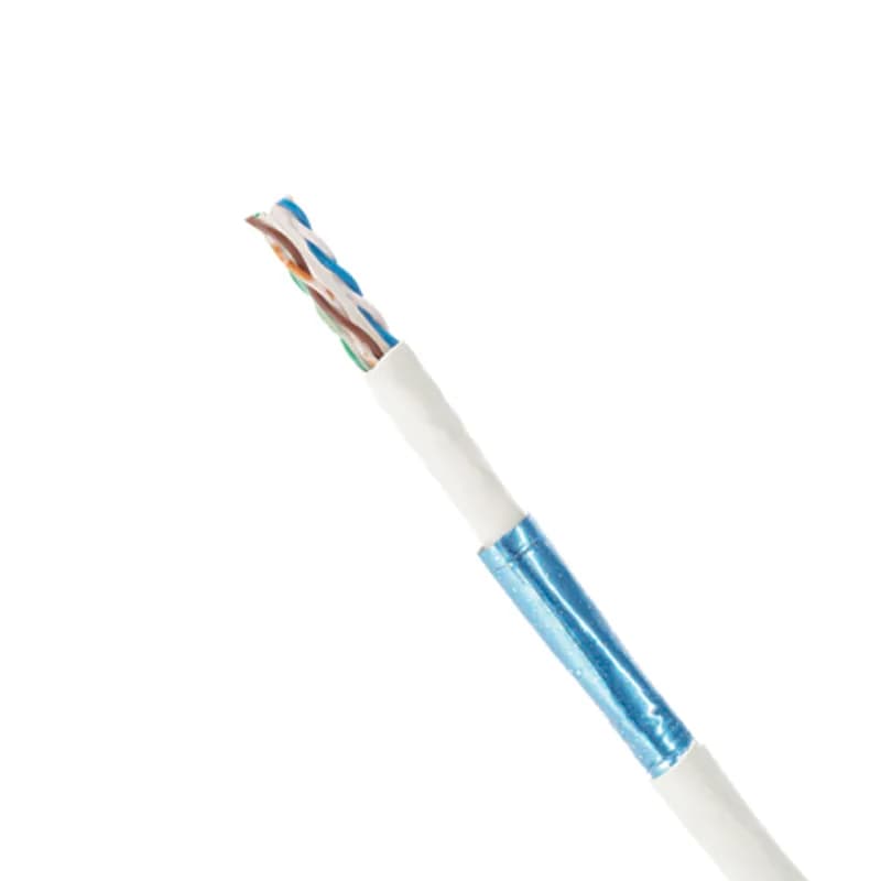 The TX6A Cat 6A U/UTP LSZH copper cable is constructed of 26 AWG copper conductors with HDPE insulation. The copper conductors shall be twisted in pairs, separated by a cross divider and covered by a HDPE flame retardant (LSZH), White jacket. Packaged 1000ft/305m on a reel