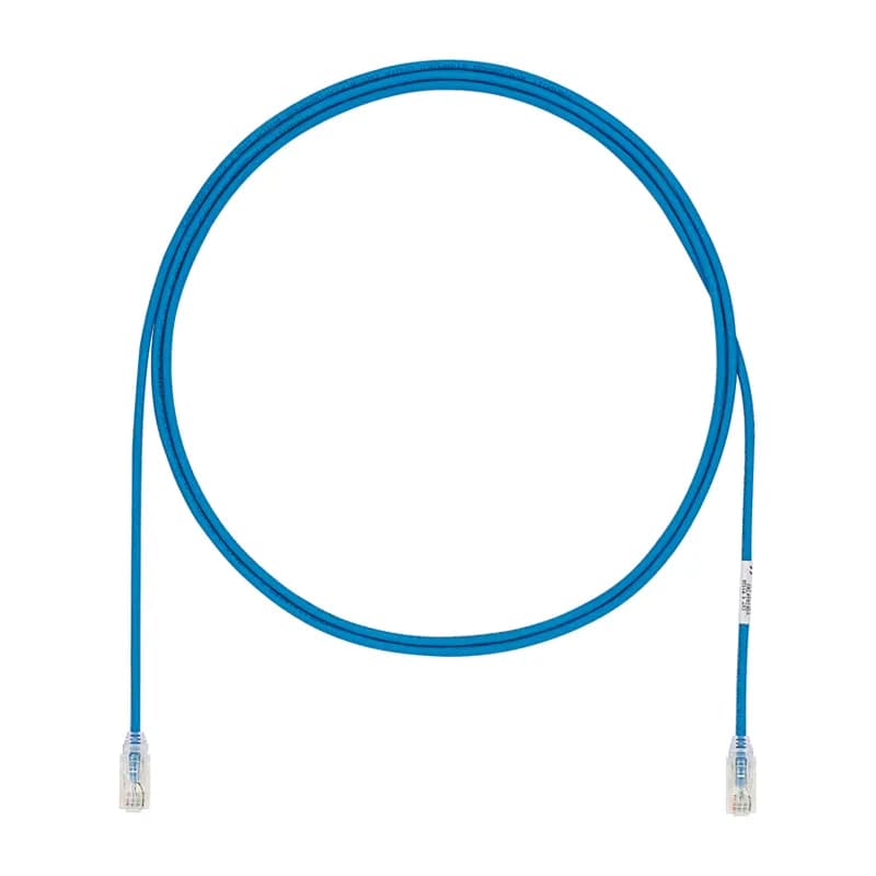 The TX6A-28 Cat 6A UTP Patch Cord is a 48-Foot, 0.185-inch (4.7mm) diameter, Red cord constructed of 28 AWG unshielded, twisted pair, solid, CM/LSZH cable with high-performance modular plugs. Its compact 28 AWG design simplifies installation and management. The tangle-free latch prevents snags and ensures a fast release, streamlining moves, adds, and changes. Enabled with RapidID, the product has pre-installed barcodes for simple port mapping using RapidID software.