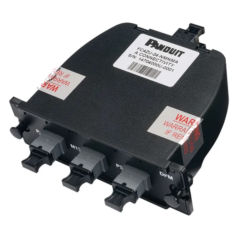 Panduit FC4ZU-24-NMNMB2 - DARK FIBER CONVERSION CASSETTE WITH OM4 FIBER;ULTRA LOW LOSS;24 FIBERS TOTAL;FRONT MALE MPO; REAR MALE MPO;METHOD B CONNECTIVITY; END 2 CASSETTE