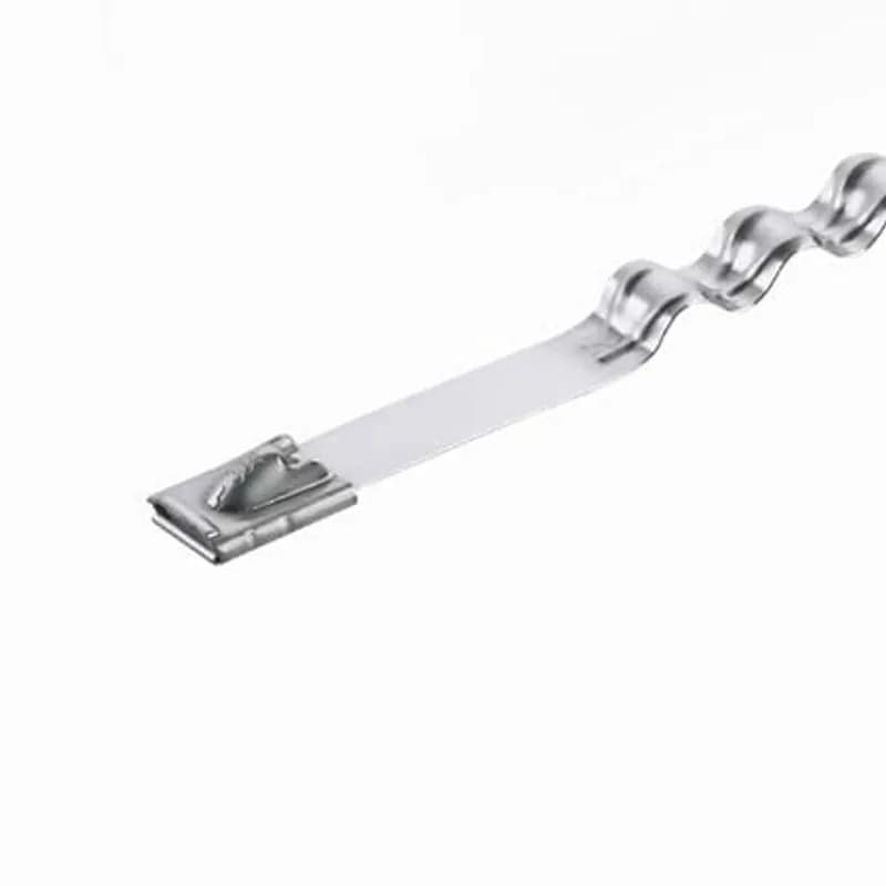 Panduit HTMLT4WEH-LP - Panduit Heat Trace MLT Wave-Ty Ties are designed for superior electric heat trace installation and built with a locking head design to increase productivity. Their wide, flat profile eliminates the puncture risk of wire ties and also reduces the risk of damaging the Mineral Insulated Electric Heat Trace, causing downtime. They can even be installed in 1/3 the time. 304 Stainless steel is non-flammable and UV-resistant. Extra Heavy, 17.1L (434mm), Tensile Strength: 2670, Bundles up to 4.0 (102mm), 50pc.