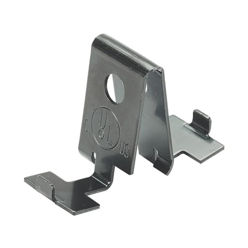 StrongHold P510HD Mounting Clips for Heavy Duty T-Grid Box Hanger. For use in acoustic, ceiling and partitioning and electrical applications. For use with StrongHold P512HD Heavy Duty T-Grid Box Hanger. Maximum compatible rod size 24 (609.6mm), made of Spring Steel and come in packages of 100.