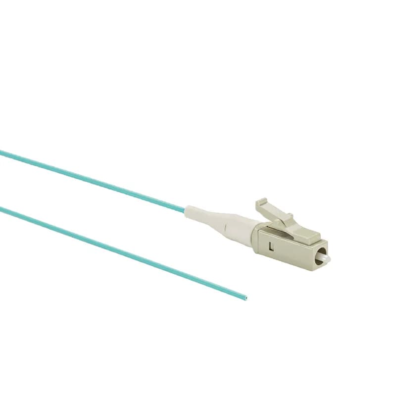 Panduit NKFPZ1BN1NNM001 - The NetKey 1 Fiber Patch Cord is an OM4 patch cord with LC to pigtail connector. It is 1 meter in length and features 900 m buffered cable.