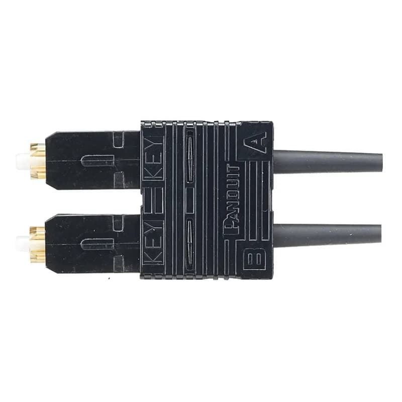 The OptiCam SC Fiber Optic Connector is a multimode 50/125?m OM2 duplex fiber connector, intended for 900-micron tight-buffered fiber installation. Field termination can be done in about two minutes using the OptiCam 2 Termination Tool. The pre-polished fiber endface eliminates time-consuming field polishing, reducing installation costs. The SC connector has a natural-colored body with a black-colored backbone, outer housing, and 900?m boot.