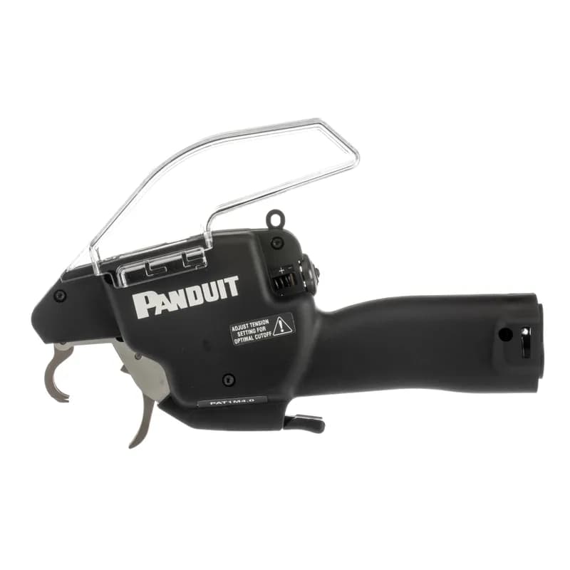 Panduit s Automatic Cable Tie Installation Systems offer multiple sizes of ergonomic, lightweight tool heads. The PAT1M4.0 reduces operator fatigue and repetitive motion injuries. It can be operated either right or left-handed and has a cable tie tip collector bin. Housing is made of plastic, is black in color and is designed to be used with PLT1M-XMR Panduit reel-fed cable ties. Use with PDM4.0 and PHM-series transfer hose.