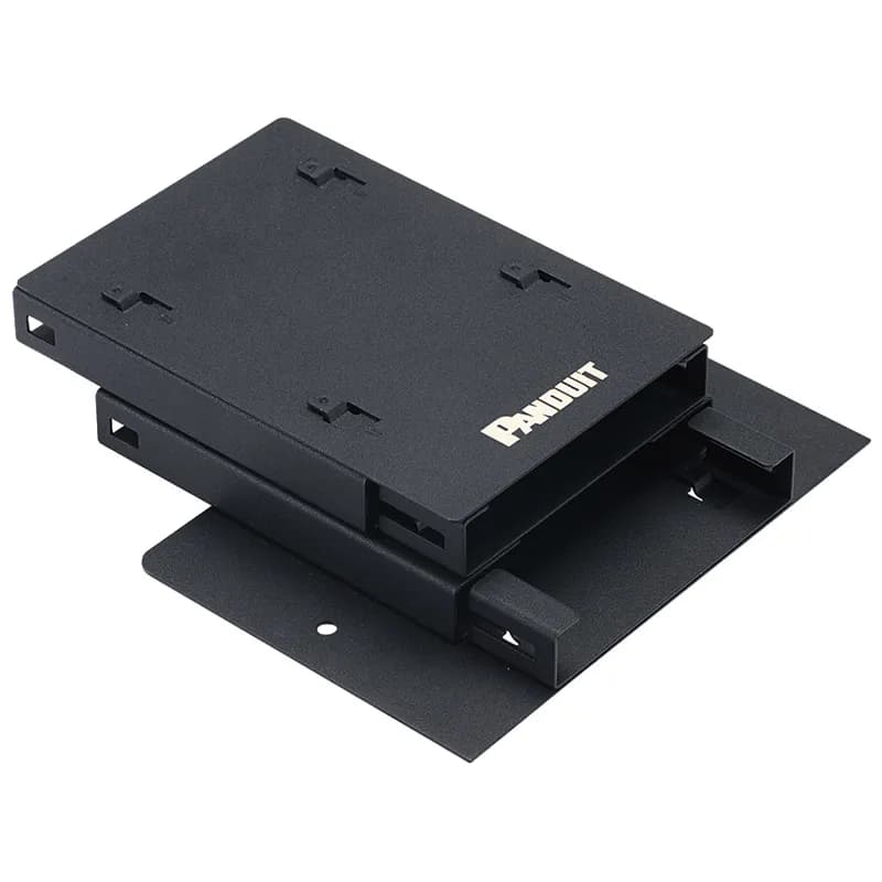 HD FLEX cassette mounting bracket for two 6-port cassettes in network zone system