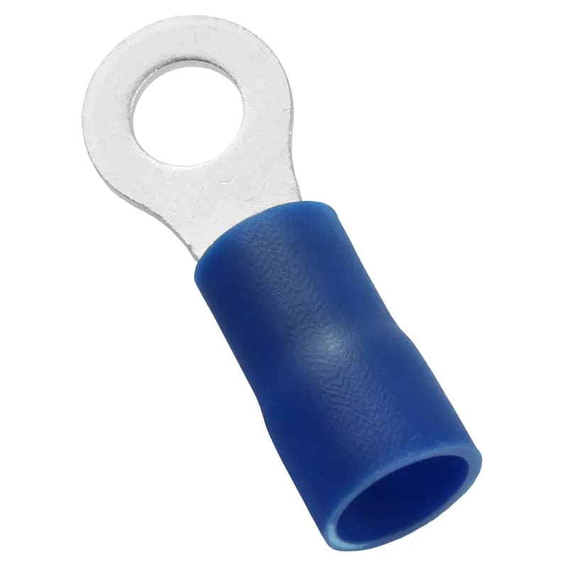 StrongHold Ring Terminal, vinyl insul, 6 AWG, 5/16 Stud Size