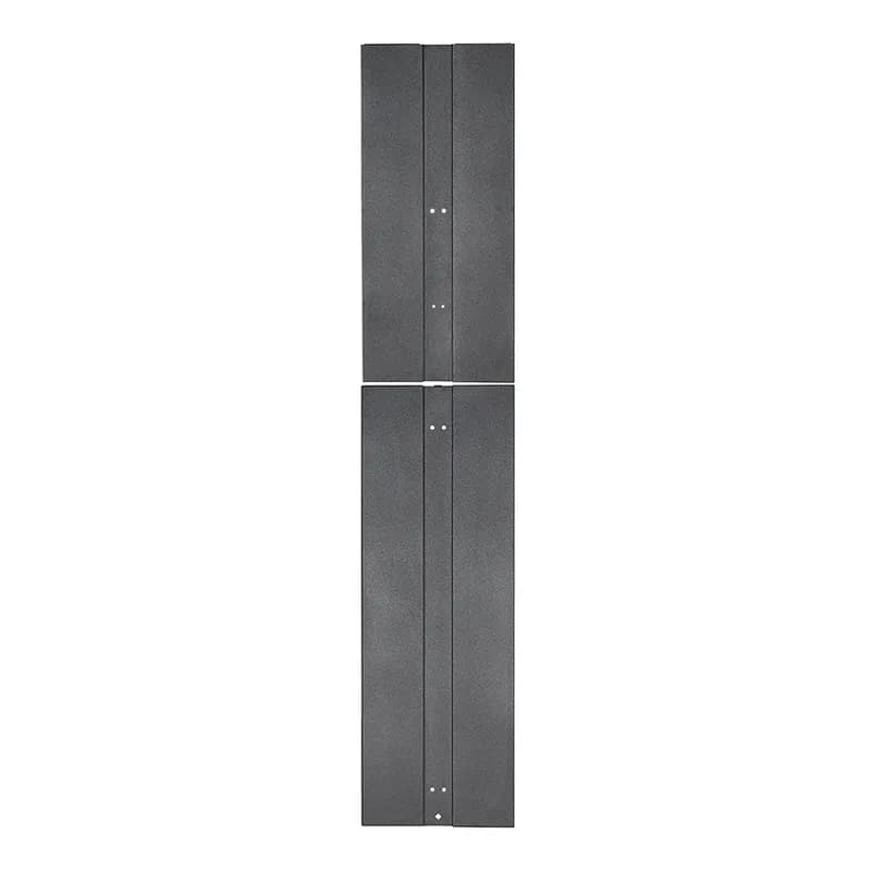 The PatchRunner 2 End Panel closes off the end of row to protect cabling, and it provides a clean aesthetic to the solution. The end panel is metal with hanging features to speed up installation and reduce safety risks. The two part design reduces the size of the carton for easier transport throughout the site and less risk of transit damage. The end panel is 52 RU and is black.