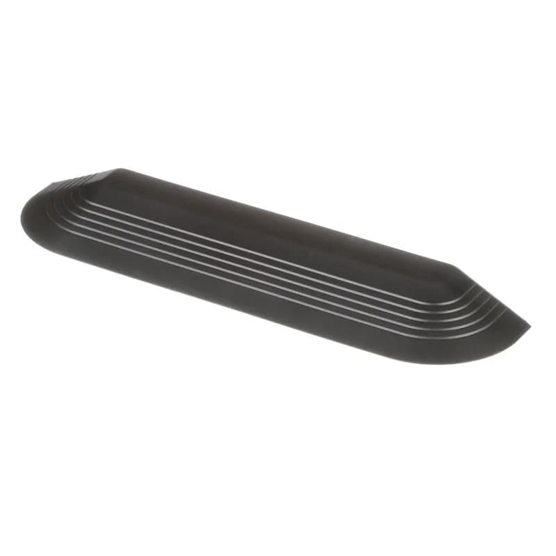 The above floor raceway end cap fitting is used to cap the end of the raceway run. The structurally engineered design is ADA compliant, tamper resistant, and made of rigid PVC. It is designed for use with the AFR4BCOS6 channel and is office slate.