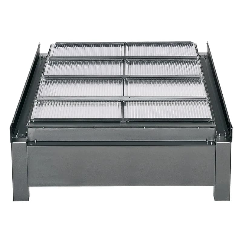The Net-Contain Ceiling Grid Kit is used with the Drop Away Roof Panel to suppress fire in the data center. It is part of the Universal Aisle Containment thermal solution. The 4-foot (1200mm) ceiling grid is black.