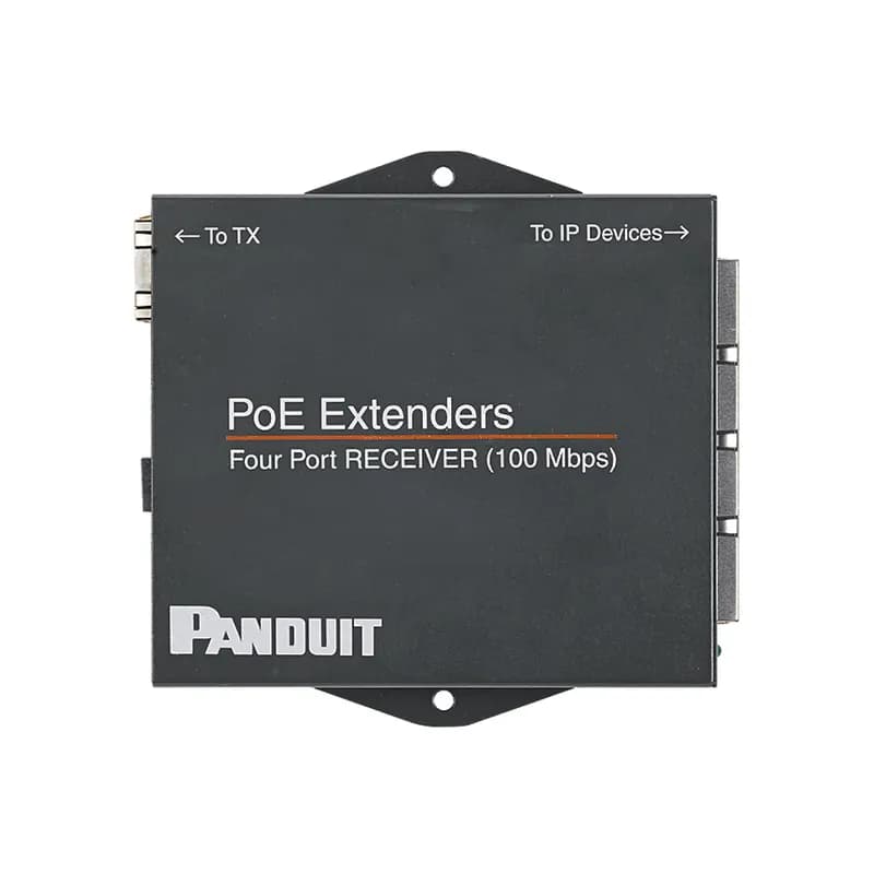 Panduit POEXRX4 - The PoE Extender, 4 Port Receiver Box is part of Panduit's family of PoE Extender solutions.