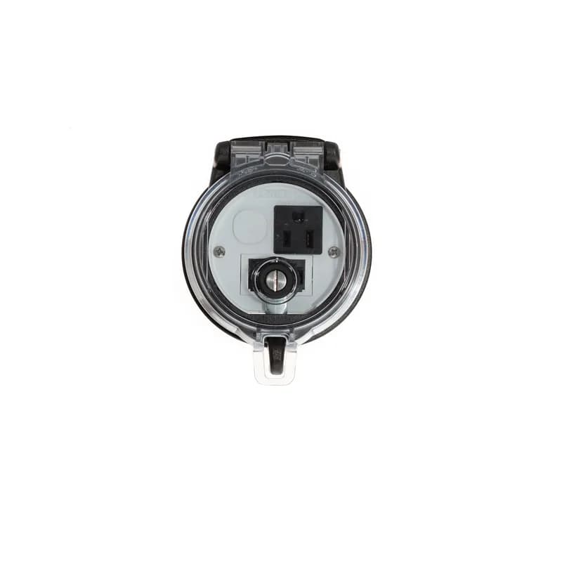 Panduit DAP3BC-S0-55 - Data Access Port, 3in. Base, Simplex Outlet, Two CAT 5e Couplers
