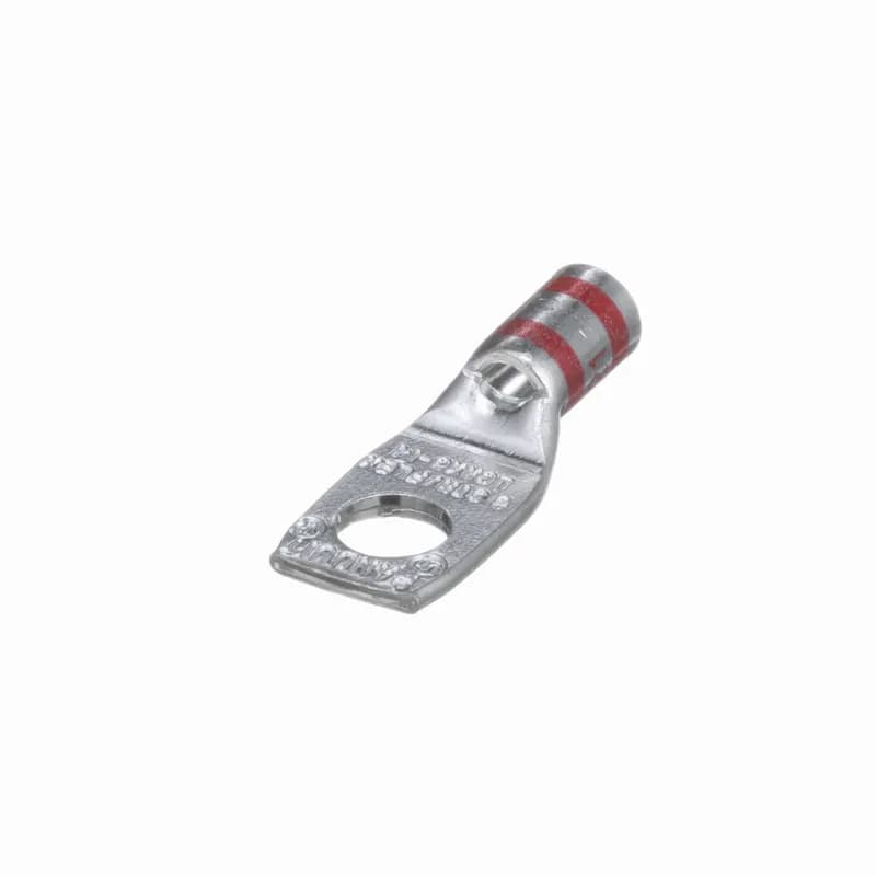 Copper Compression Lug, 1 Hole, #8 AWG Flex Conductor, Standard Barrel, 1/2" Stud