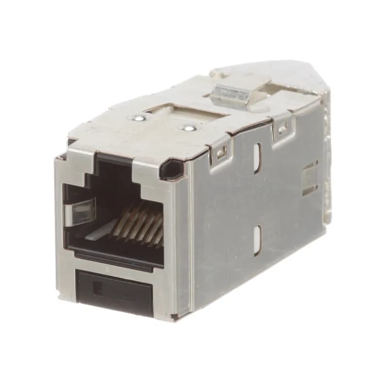 The Mini-Com Cat 6 Shielded RJ45 Left/Right 45 Angled TG Jack Module is designed to terminate shielded 4-pair, 22-26 AWG twisted pair cable and improves cable routing to jacks in tight spaces. Each module is 100% factory tested to exceed industry standard performance requirements. TG style termination eliminates the need for a termination tool. Each jack is individually serialized for traceability and is compatible with Mini-Com Modular Patch Panels and Faceplates.