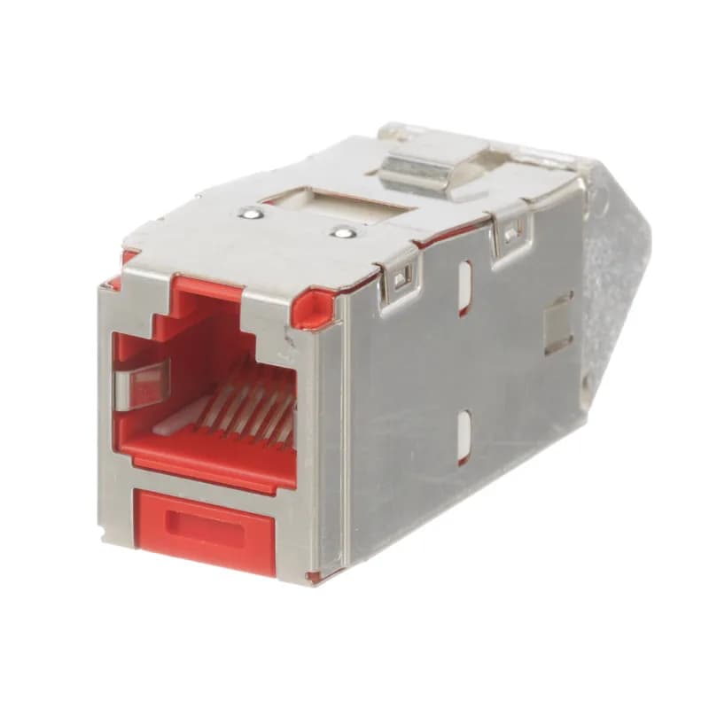 The Mini-Com Cat 6 Shielded RJ45 Up/Down 45 Angled TG Jack Module is designed to terminate shielded 4-pair, 22-26 AWG twisted pair cable and improves cable routing to jacks in tight spaces. Each module is 100% factory tested to exceed industry standard performance requirements. TG style termination eliminates the need for a termination tool. Each jack is individually serialized for traceability and is compatible with Mini-Com Modular Patch Panels and Faceplates.