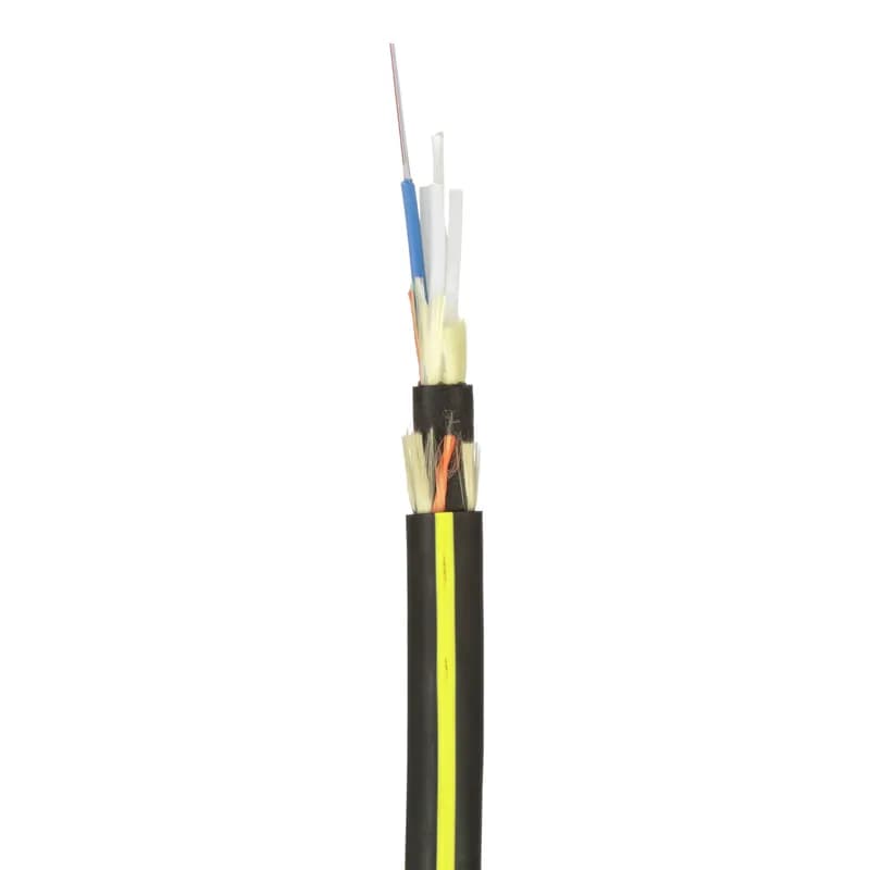 Panduit FSJD906 - The 6 fiber indoor/outdoor dielectic double jacketed (DDJ) is OS2 and Riser-Low Smoke Zero Halogen (OFNR-LS) rated, and features 250 m fibers.