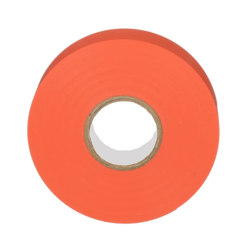 StrongHold ST35-075-66OR Professional Grade PVC Electrical Tape is a pressure sensitive vinyl electrical tape that applies easily and provides a high level of performance over a range of temperatures.It has excellent elasticity and insulating properties and it is .75" x 66' x .007" in size. It is orange in color and comes in an individual plastic puck. Suitable as primary insulation when used for splicing up 600 Volts or 80?C (176?F) and can be used as protective jacketing.