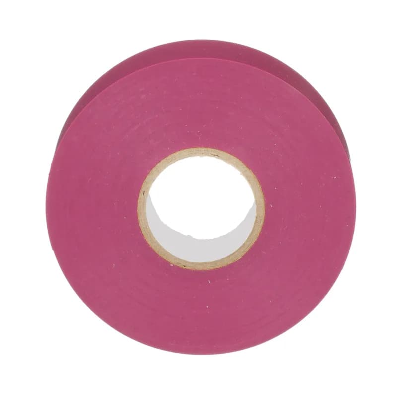 StrongHold ST35-075-66VI Professional Grade PVC Electrical Tape is a pressure sensitive vinyl electrical tape that applies easily and provides a high level of performance over a range of temperatures. It has excellent elasticity and insulating properties and it is .75" x 66' x .007" in size. It is violet in color and comes in an individual plastic puck. Suitable as primary insulation when used for splicing up 600 Volts or 80?C (176?F) and can be used as protective jacketing.