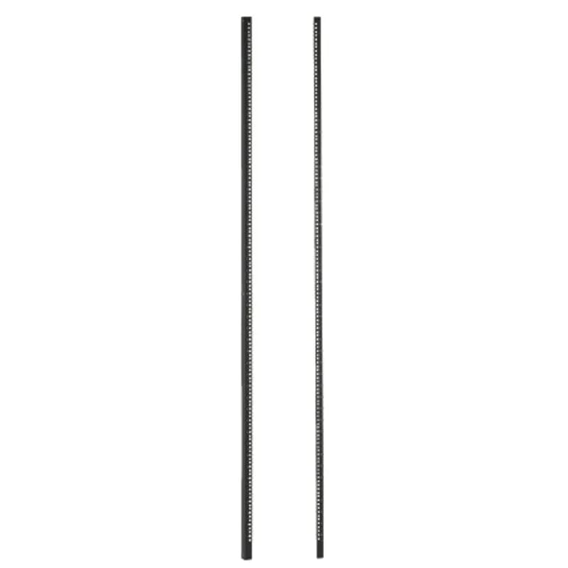 Panduit R4PRCNWH - The 4-Post Rack Replacement Rail Kit contains a pair of cage nut replacement equipment rails for 45 RU R4P style 4-Post Racks. The rails can be used to change the rack from threaded to cage nut or can be used to add an additional set of rails to an existing rack for additional component mounting options. The steel rails are white with RU numbers printed in black. These rails are only compatible with R4P style 4-Post Racks.