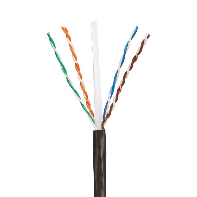The TX6 U/UTP Outside Plant (OSP) Copper Cable is constructed of 23 AWG copper conductors with PE insulation. The cable has a gel-filled construction to prevent moisture migration in underground and wet applications. The conductors are twisted in pairs and covered by a UV-resistant and abrasion-resistant HDPE flame-retardant jacket. This cable is for duct and conduit installations only.