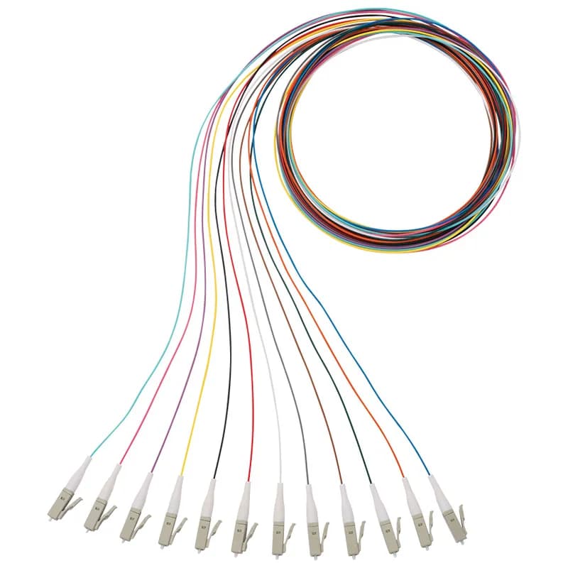 Panduit NKFP91BN1NKM002 - NetKey 1-fiber OS2 LC to pigtail with 900 m buffered cable, 2 meter (12-color pigtail set).